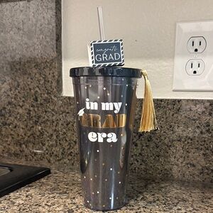 Graduation Tumbler with Straw and Tassel